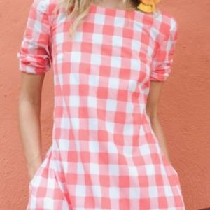 Pink and White Plaid Persifor Dress